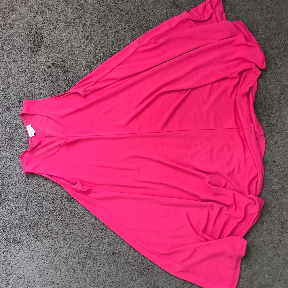 Pink flare dress